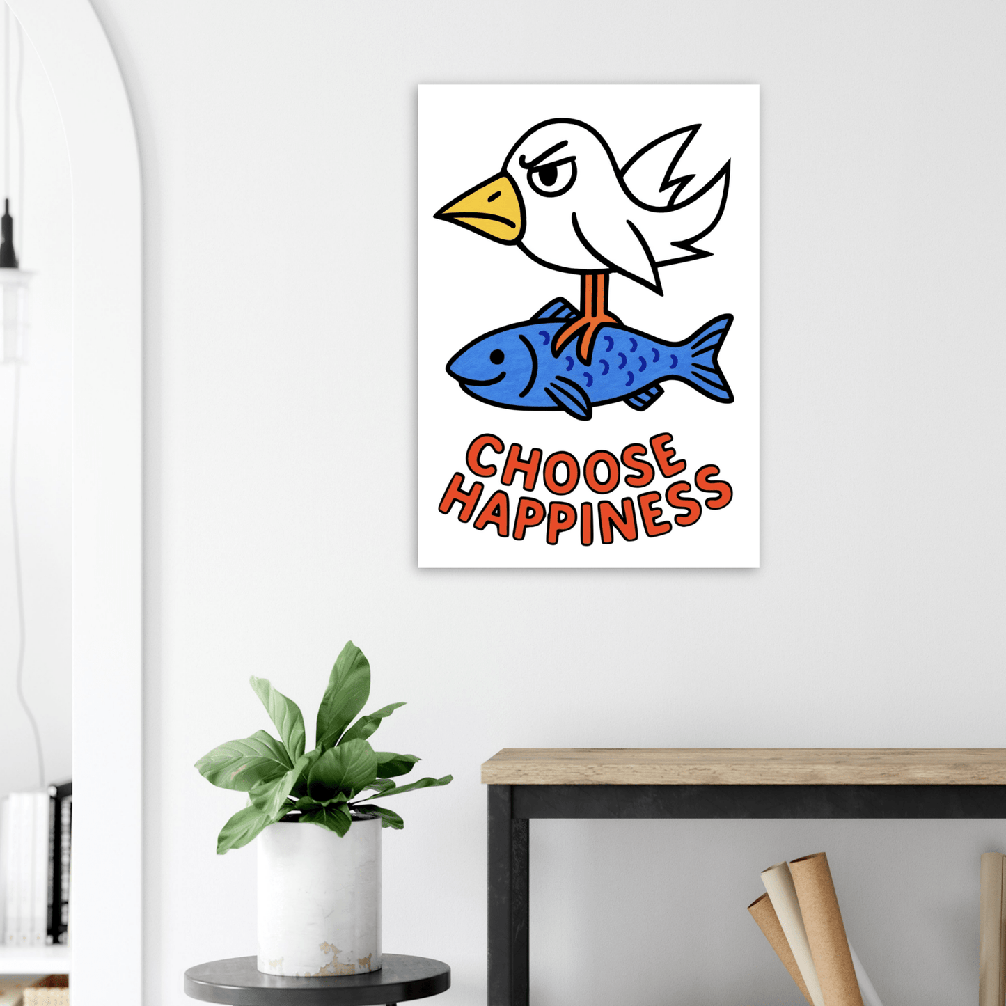 Choose Happiness - Poster - Mind Of MaxiPrint Material
