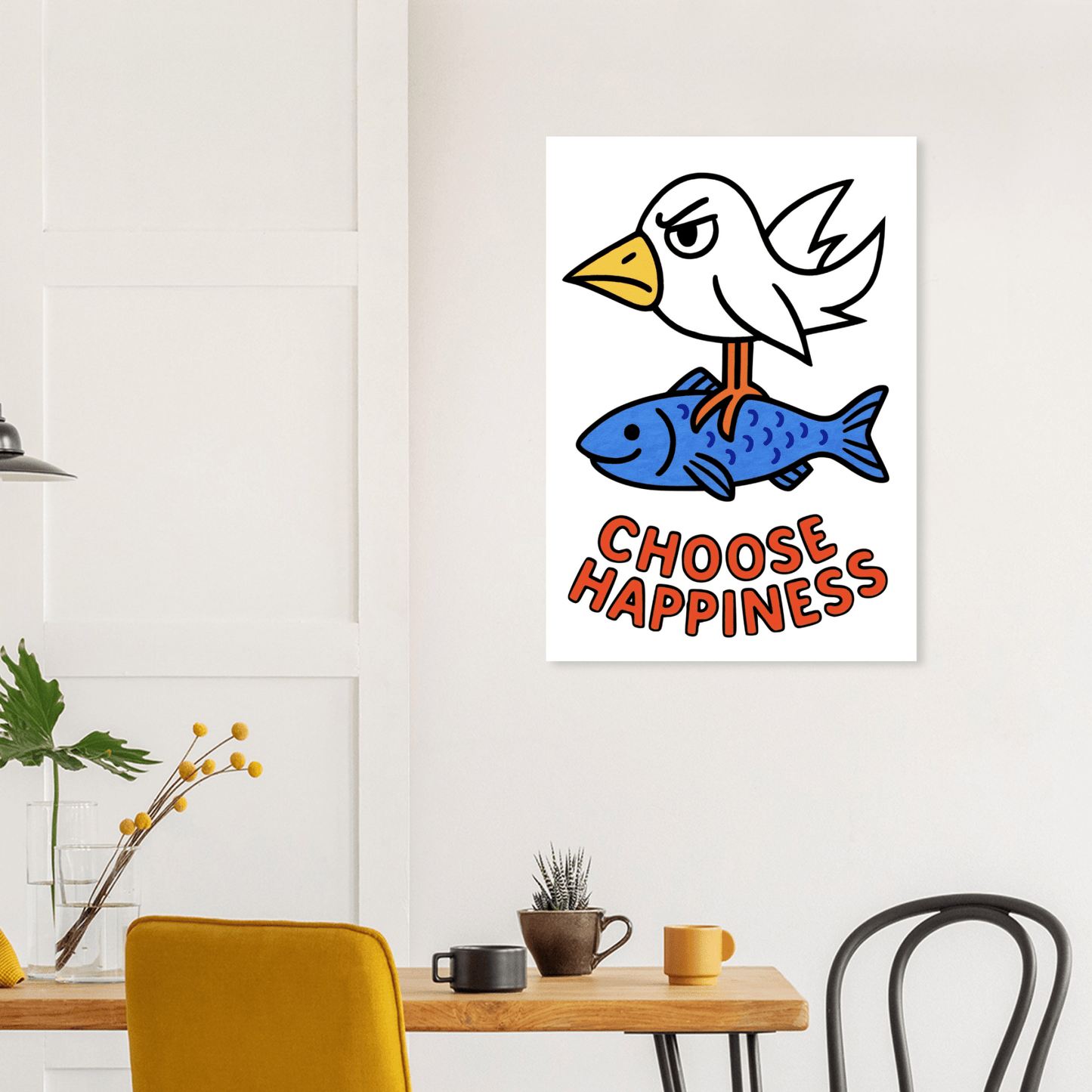 Choose Happiness - Poster - Mind Of MaxiPrint Material