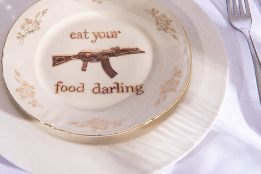 Eat Your Food Darling - Plate - Mind Of Maxi
