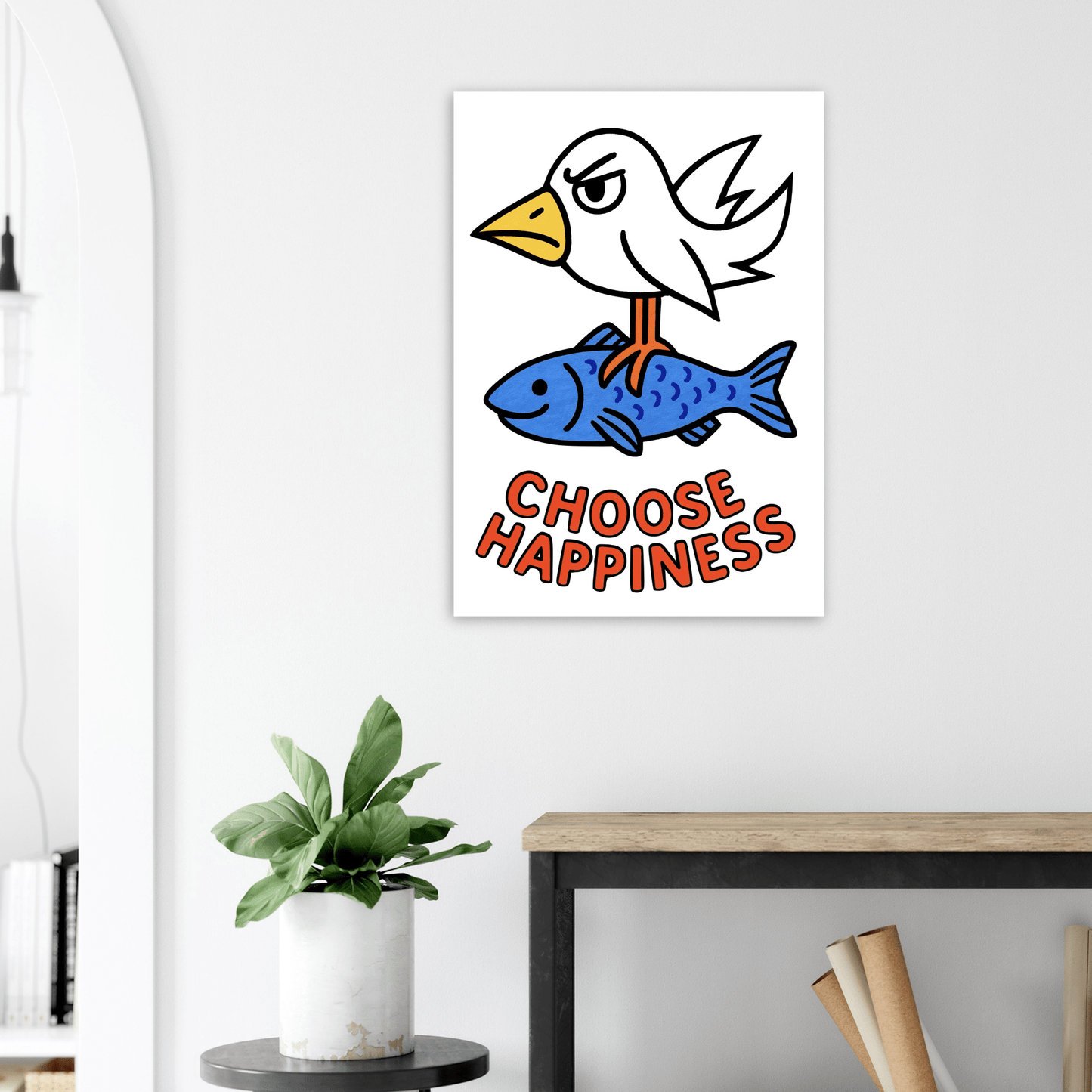 Choose Happiness - Poster - Mind Of MaxiPrint Material