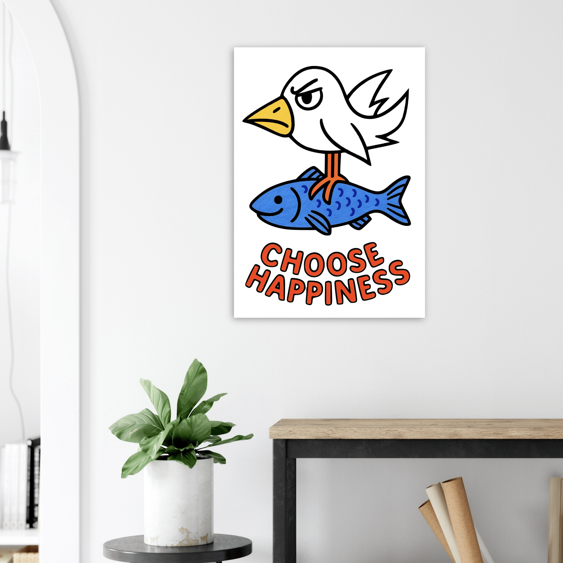Choose Happiness - Poster - Mind Of MaxiPrint Material