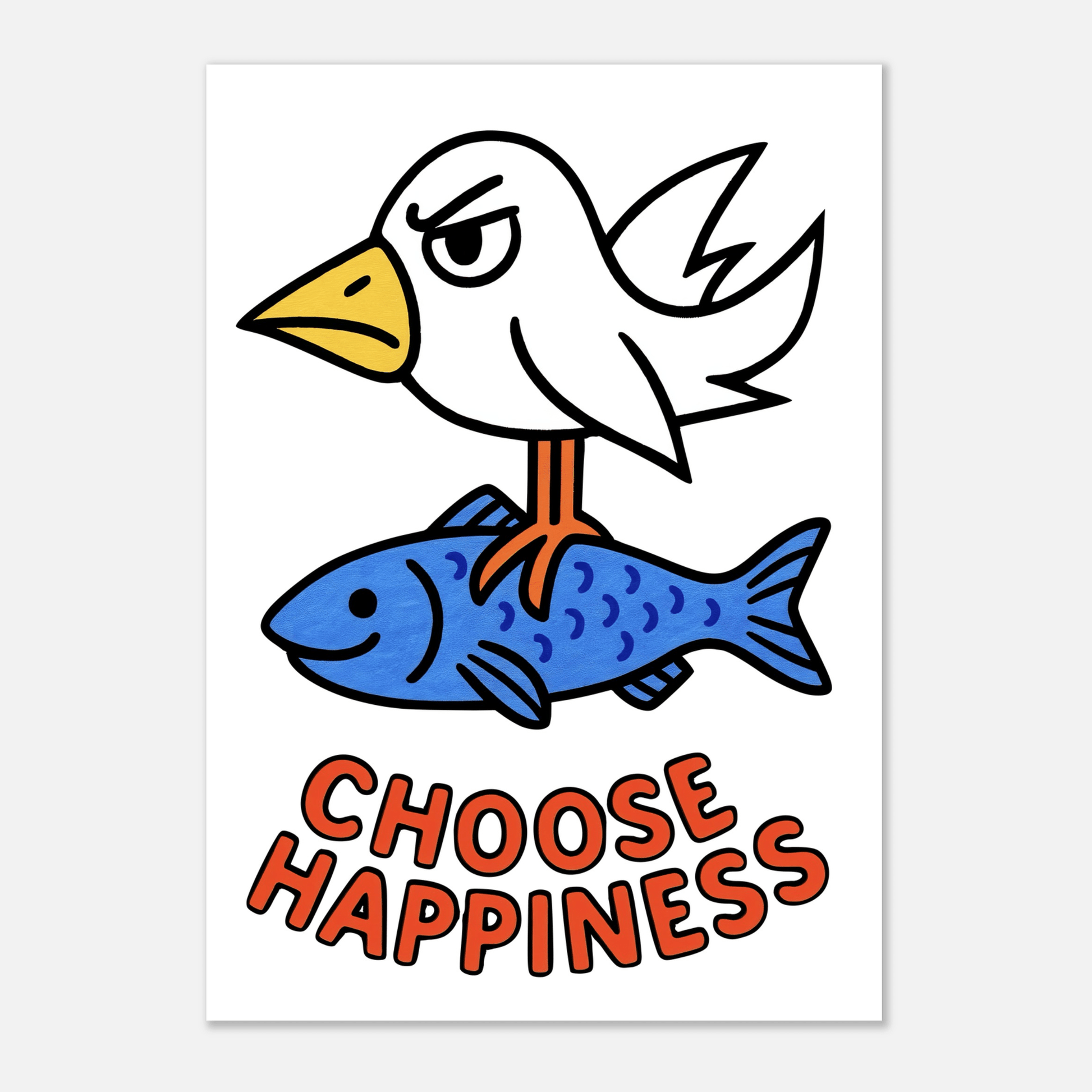 Choose Happiness - Poster - Mind Of MaxiPrint Material