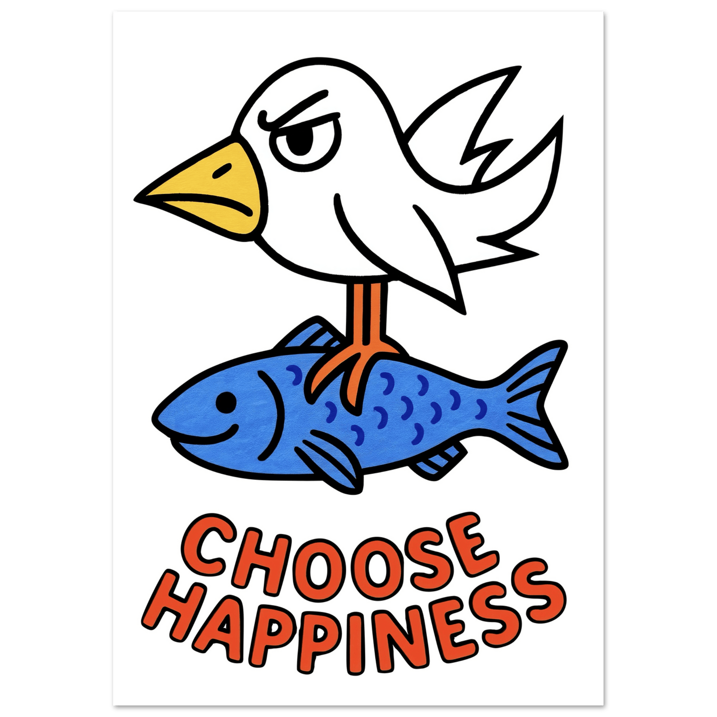 Choose Happiness - Poster - Mind Of MaxiPrint Material