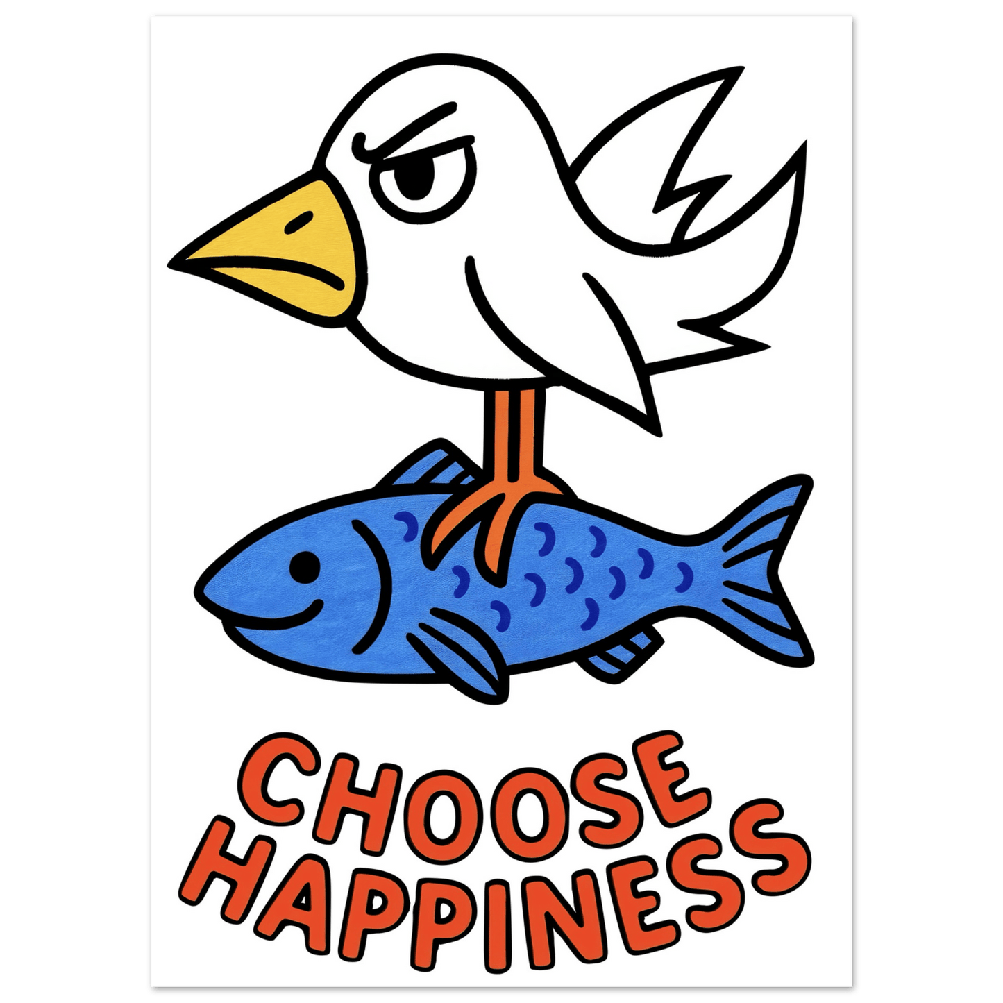 Choose Happiness - Poster - Mind Of MaxiPrint Material