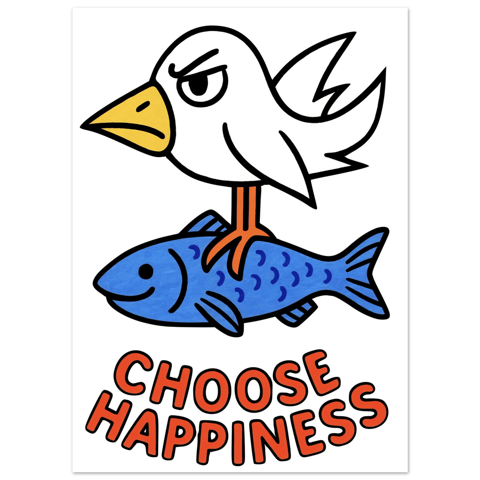 Choose Happiness - Poster - Mind Of MaxiPrint Material
