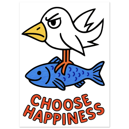 Choose Happiness - Poster - Mind Of MaxiPrint Material