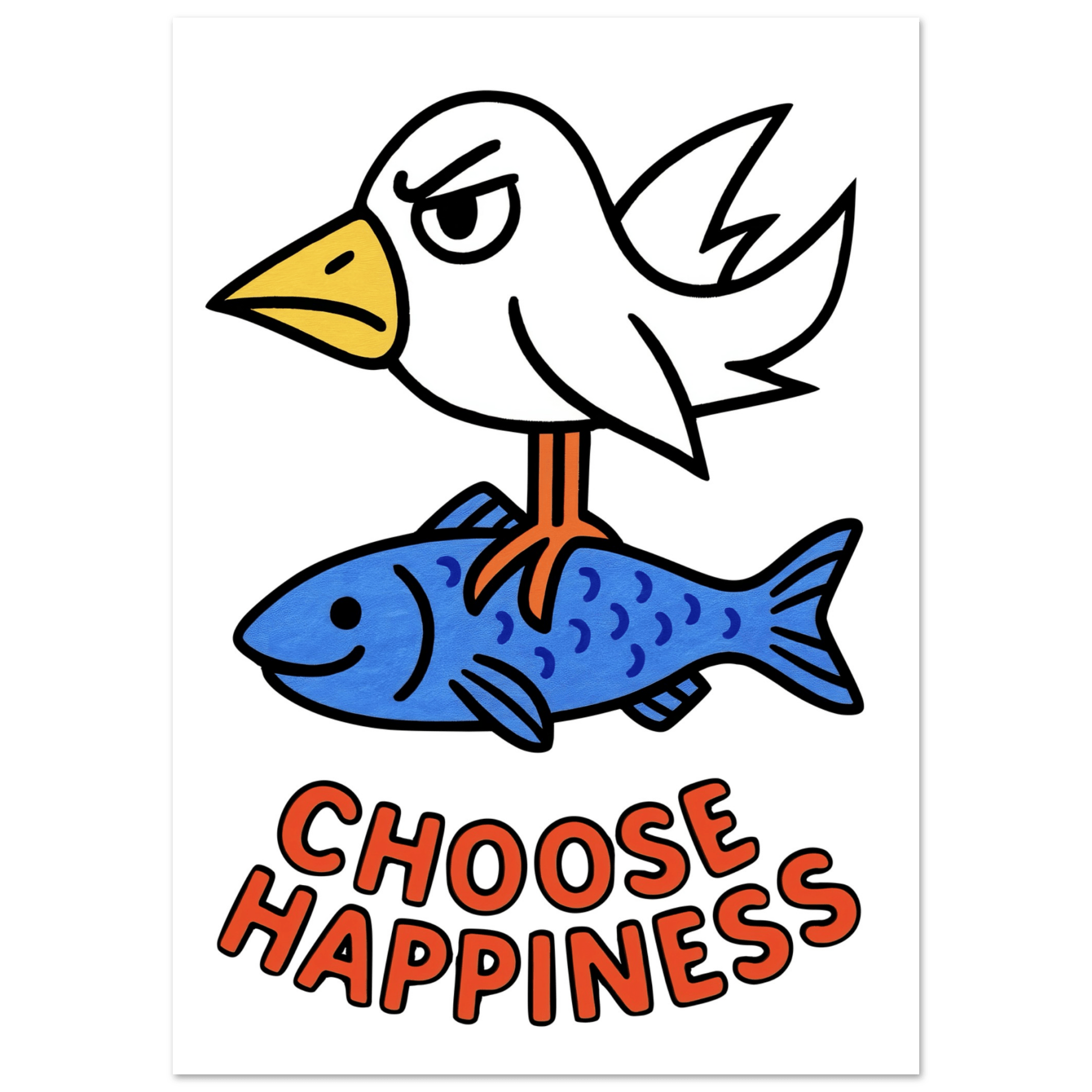 Choose Happiness - Poster - Mind Of MaxiPrint Material