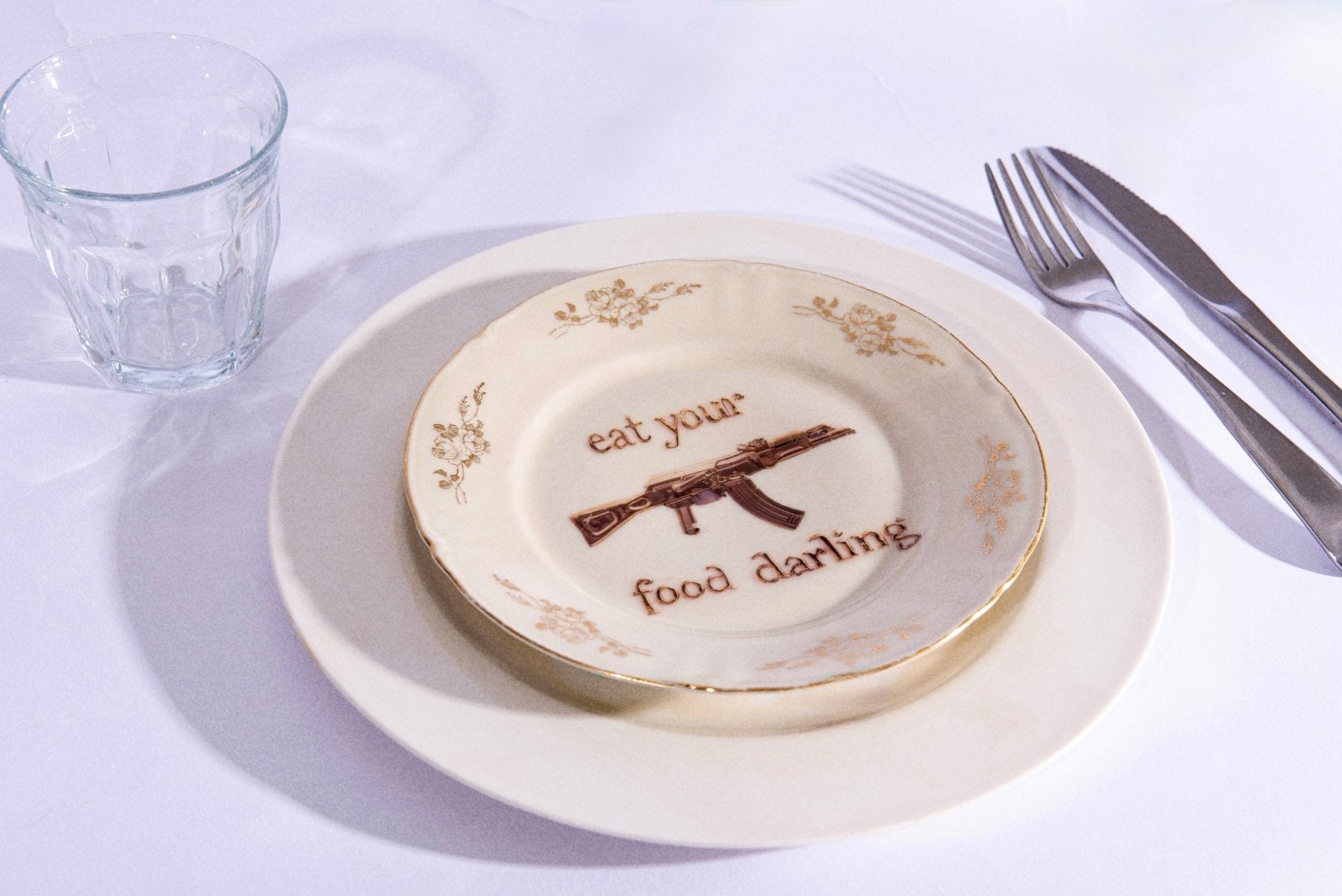 Eat Your Food Darling - Plate - Mind Of Maxi