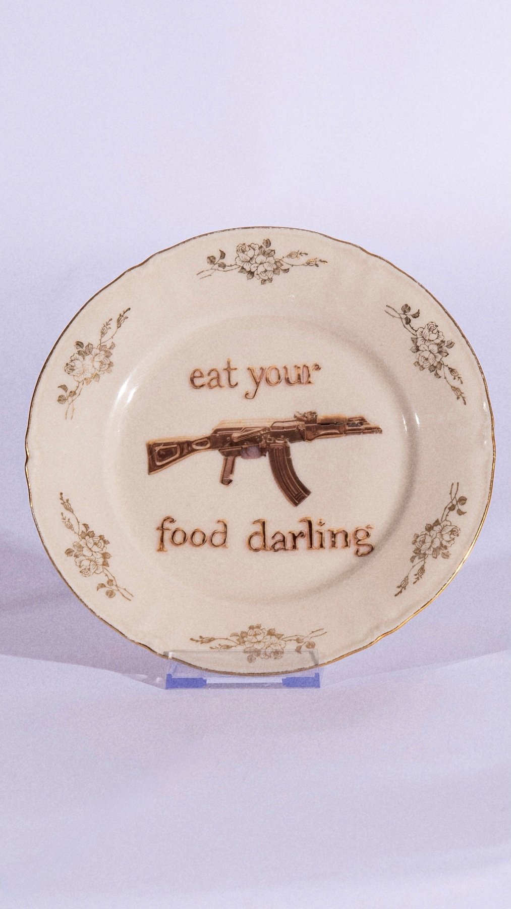 Eat Your Food Darling - Plate - Mind Of Maxi